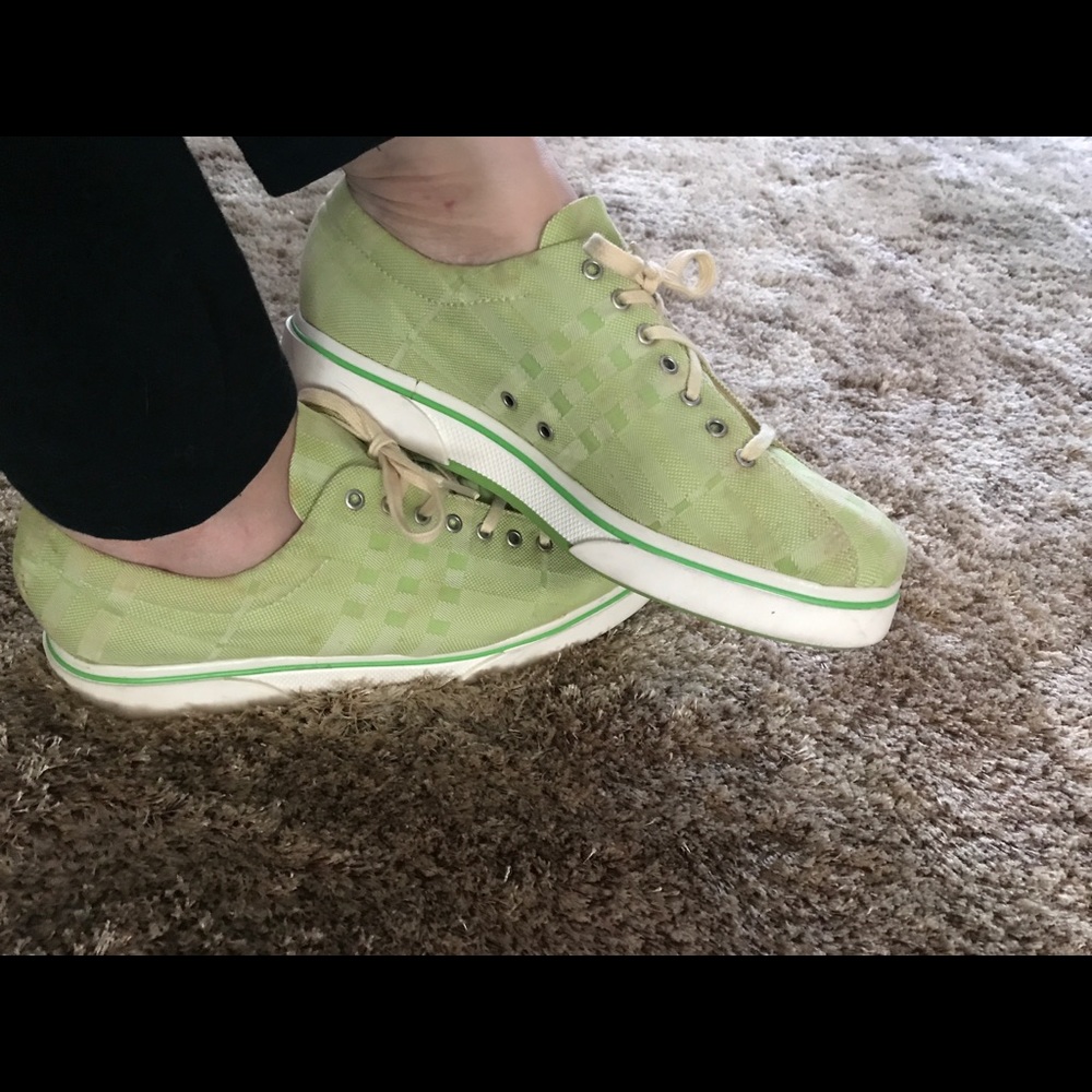 Burberry pale green sneakers